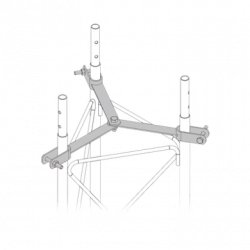 Brida para sujeción de retenida compatible con tramos STZ30G, Galvaniz