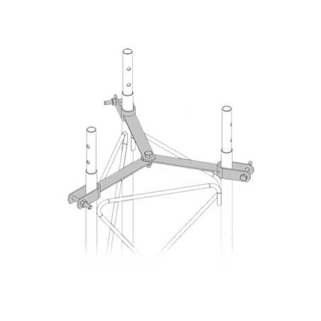 Brida para sujeción de retenida compatible con tramos STZ30G, Galvaniz