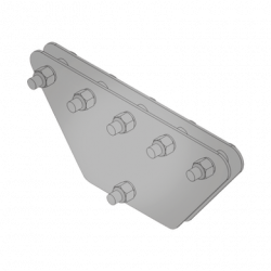 Placas igualadoras con tornillería y separadores, para 5 retenidas. Ga