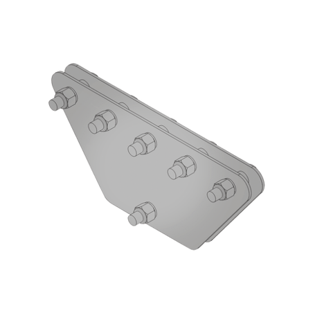 Placas igualadoras con tornillería y separadores, para 5 retenidas. Ga