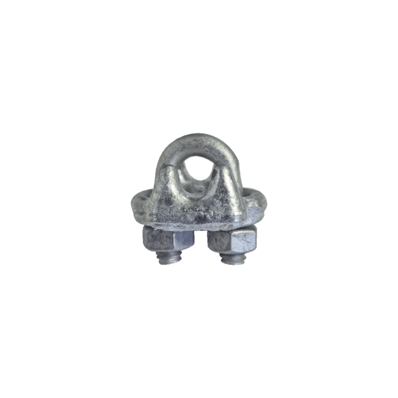 Nudo/ Perro/ Abrazadera Acero Forjado para Cable de 3/8, Galv. por Inm