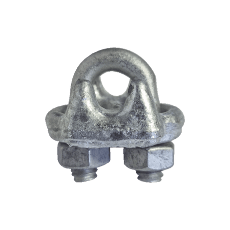 Nudo/ Perro/ Abrazadera Acero Forjado para Cable de 3/8, Galv. por Inm