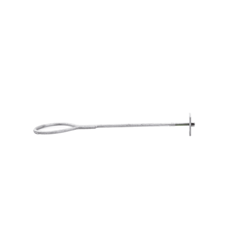 Ancla de Losa o Pared de 63-65 cm. de 13 cm diámetro de argolla Galvan