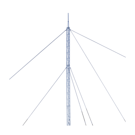 Kit de Torre Arriostrada de Techo de 24 m con Tramo STZ30G Galvanizada