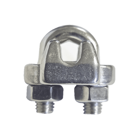 Nudo/ Perro/ Abrazadera Acero Forjado para Cable de 1/4, Acero Inoxida