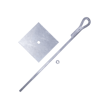 Ancla para Retenida para Muro con Ojo de Llave Galvanizado por Inmersi