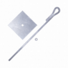 Ancla para Retenida para Muro con Ojo de Llave Galvanizado por Inmersi