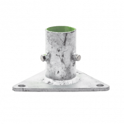 Base Triangular para Mástil de 1 a 2 con Opresores. Galvanizado por In