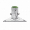 Base Triangular para Mástil de 1 a 2 con Opresores. Galvanizado por In