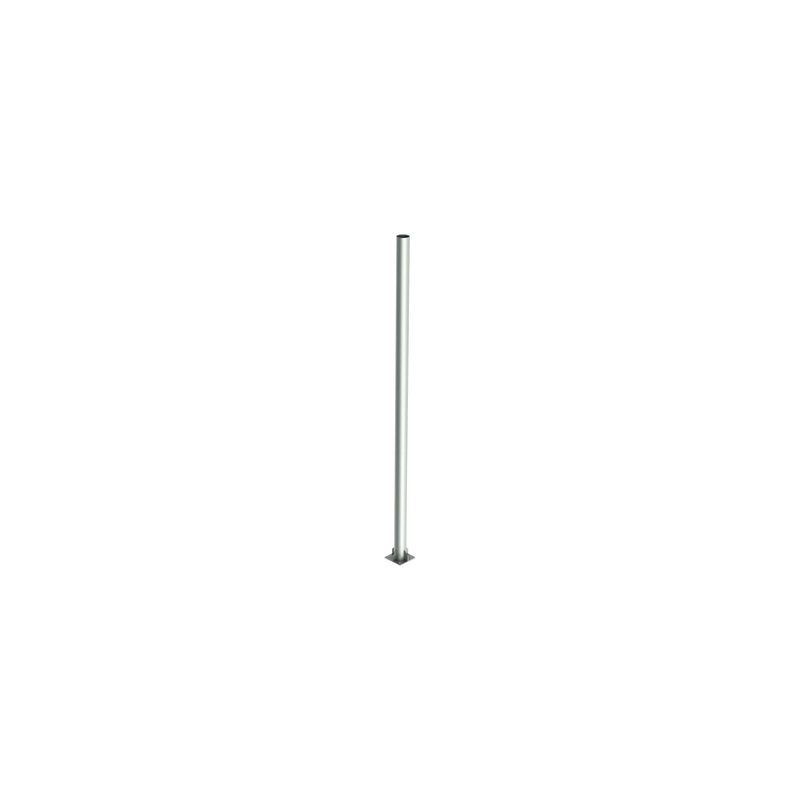 Poste de Acero Galvanizado para Videovigilancia, 1.5 m de altura.
