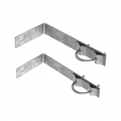 Juego de 2 Herrajes de Pared para Sujeción de Mástil (1-1/4 a 2)