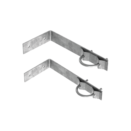 Juego de 2 Herrajes de Pared para Sujeción de Mástil (1-1/4 a 2)