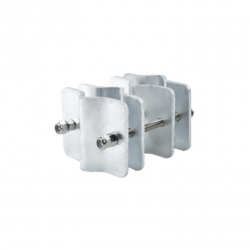 Herraje Adaptador de Mástil para Diámetros desde 3/4 hasta 2-1/4. Galv
