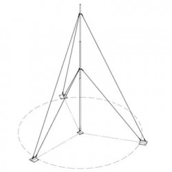 Kit con Mástil Telescópico de 12 m con Accesorios de Instalación (No i