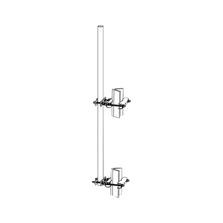 Montaje lateral con Mástil de 1.9 diam. x 6 (1.8m) longitud.