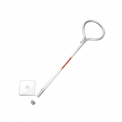 Ancla de Losa o Pared de 75 cm. de 12 cm diámetro de argolla Galvaniza