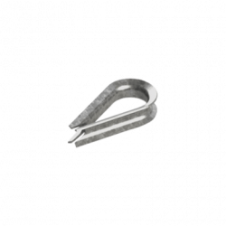 Cuello/ Guardacabo/ Rozadera para Cable de 1/4 de Acero Galv. por Inme