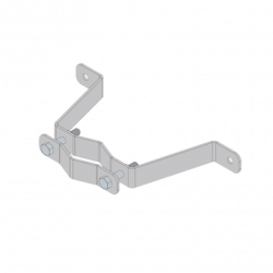 Herraje de Pared Liviano (1 pza) para Sujeción de Mástil  1 a 1-3/4.