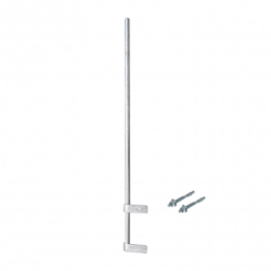 Mástil Liviano de Pared de 1.5 m (Diam. 1-1/4) con Cejas de Fijación