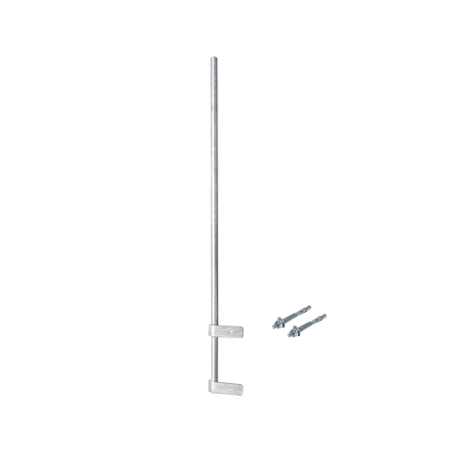 Mástil Liviano de Pared de 1.5 m (Diam. 1-1/4) con Cejas de Fijación
