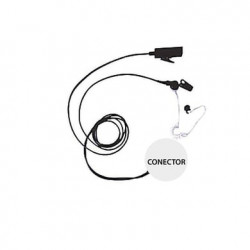 Kit de Micrófono-Audífono profesional de 2 Cables para KENWOOD NX-200/
