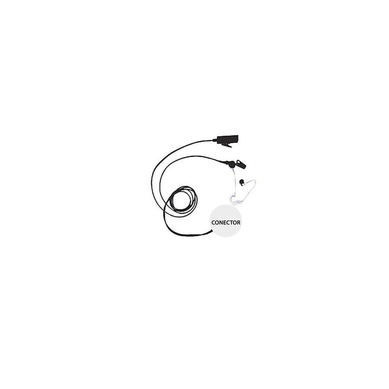Kit de Micrófono-Audífono profesional de 2 Cables para KENWOOD NX-200/