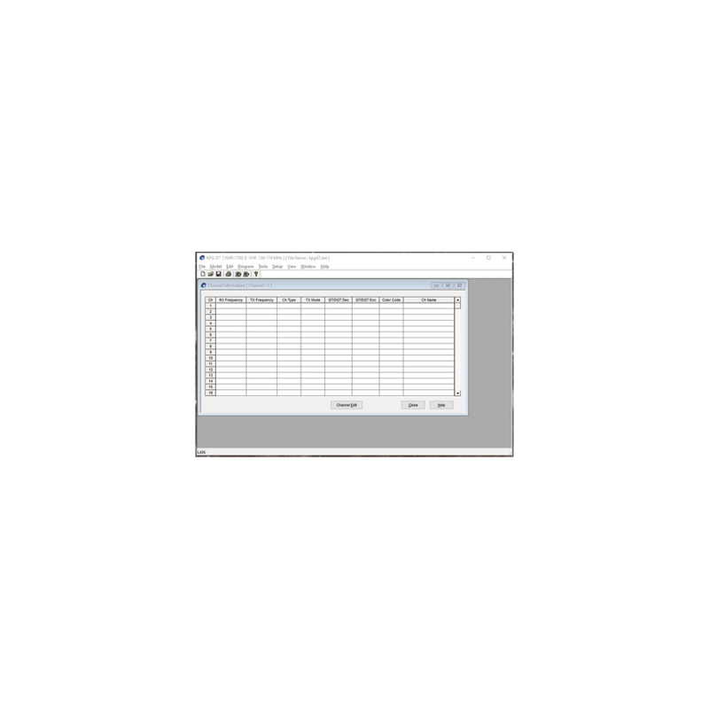 Software de programación para repetidores NXR-1700 NXR-1800 (serie NX-