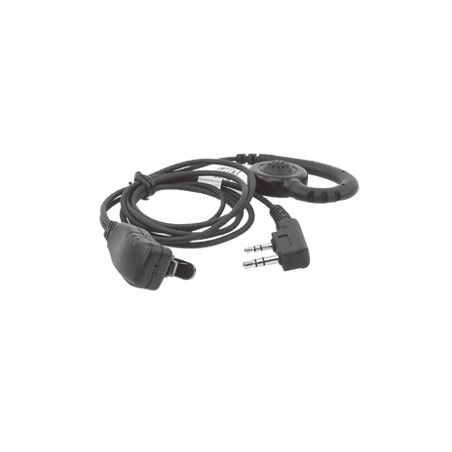 Micrófono de solapa con audífono ajustable al oído para KENWOOD TK3230