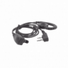 Micrófono de solapa con audífono ajustable al oído para KENWOOD TK3230