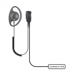 MICRÓFONO DE SOLAPA P/ SEGURIDAD PRIVADA P/ KENWOOD Serie G/ 3230/ 210