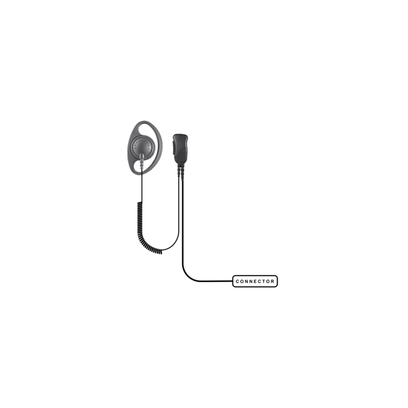 MICRÓFONO DE SOLAPA P/ SEGURIDAD PRIVADA P/ KENWOOD Serie G/ 3230/ 210