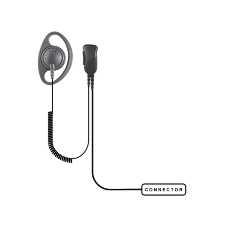 MICRÓFONO DE SOLAPA P/ SEGURIDAD PRIVADA P/ KENWOOD Serie G/ 3230/ 210