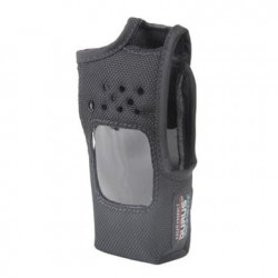 Funda de Nylon, clip metálico-cinto, capuchón auto-adherible y visor f