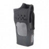 Funda de Nylon, clip metálico-cinto, capuchón auto-adherible y visor f