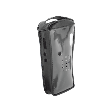 Funda Reforzada de piel con frente transparente para radios TK-2212, T