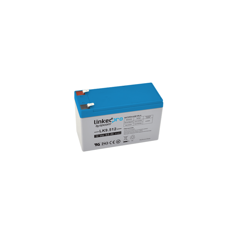 Batería 12 V / 9.5 Ah / UL / Tecnología AGM / Vida útil promedio 5 año