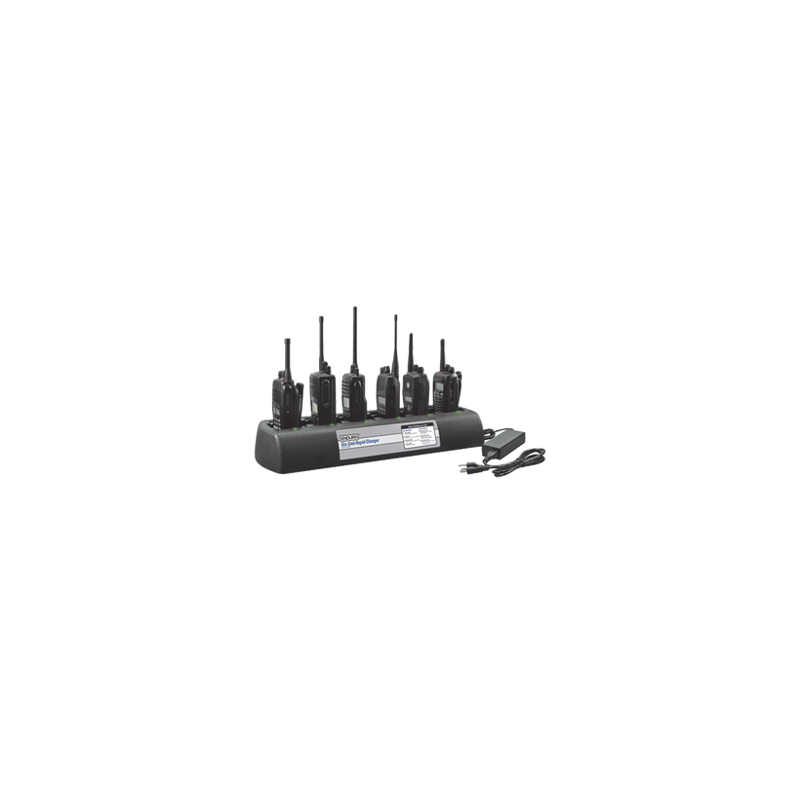 Multicargador de 6 cavidades para radios Kenwood TK3230, Pro Talk XLS.