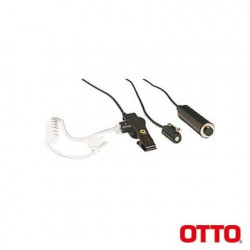 Kit de Micrófono-Audífono profesional de 3 cables para KENWOOD NX-340/
