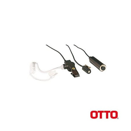 Kit de Micrófono-Audífono profesional de 3 cables para KENWOOD NX-340/