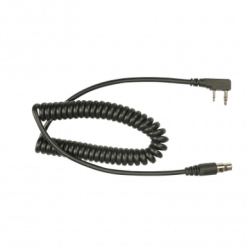 Cable en espiral para auricular HDS-EMB para radios Kenwood Serie G/ 3