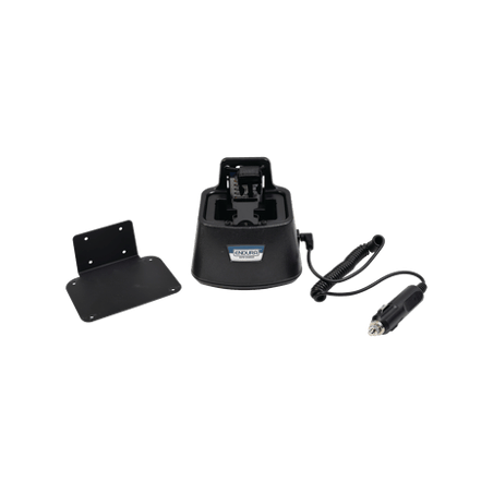 Cargador vehicular ENDURA con tirantes para radio y accesorios de mont