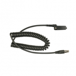 Cable para auricular HDS-EMB con atenuación de ruido para radios Kenwo