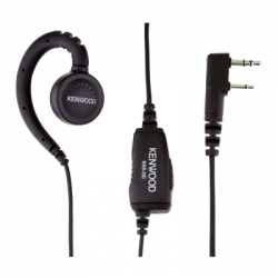Micrófono-audífono estilo C con PTT en línea para PKT-300 NX-1200 NX-1