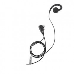 Micrófono de solapa con audífono ajustable al oído para  KENWOOD TK-48