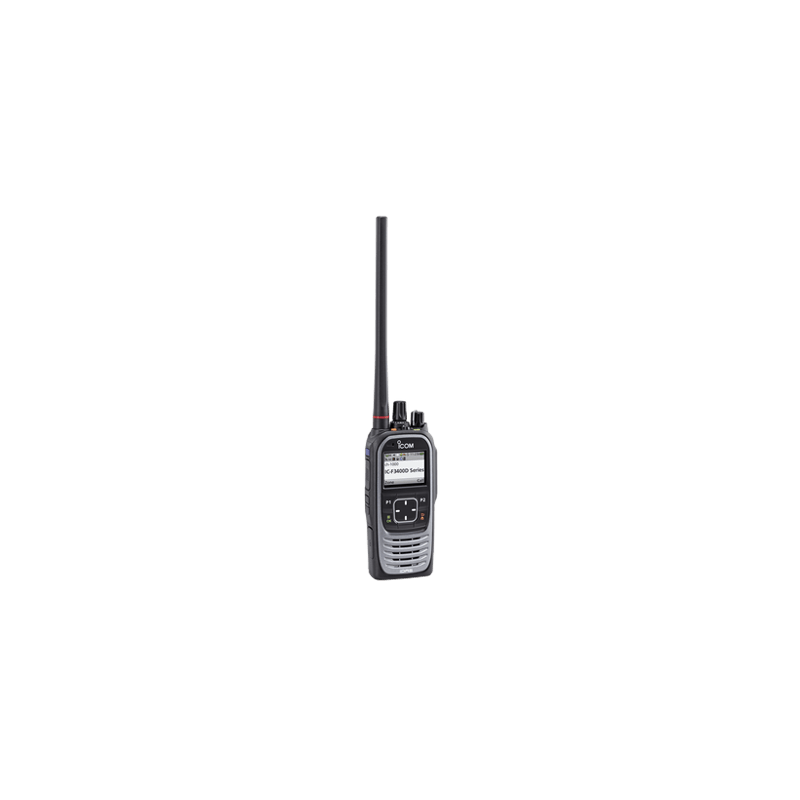 Radio portátil digital y analógico con pantalla a color en rango de fr