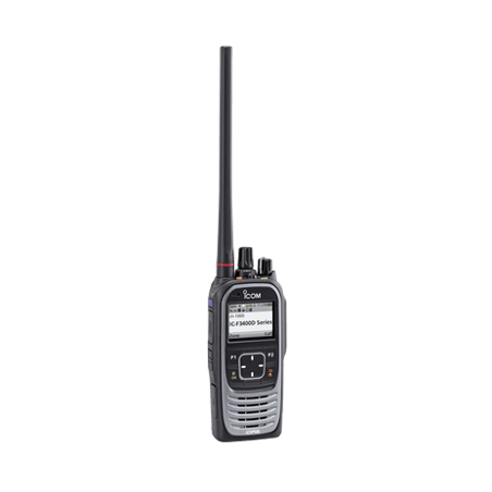 Radio portátil digital y analógico con pantalla a color en rango de fr
