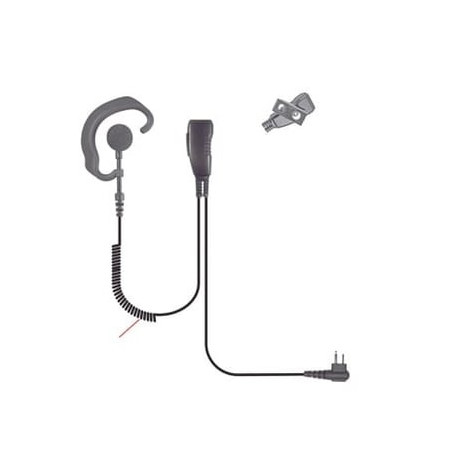 MICRÓFONO DE SOLAPA ESTILO GANCHO P/ MOTOROLA GP300/ SP50/ P1225/ PRO3