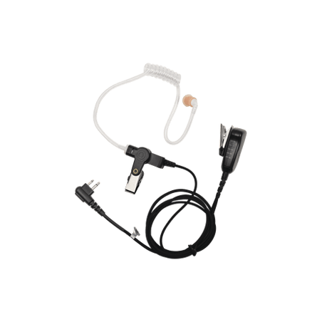 MICRÓFONO DE SOLAPA CON AUDÍFONO DISCRETO CON CABLE D/FIBRA TRENZADA U