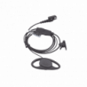 (PTE-160N H04) Mic de solapa con auricular de gancho de HYTERA TC320/1