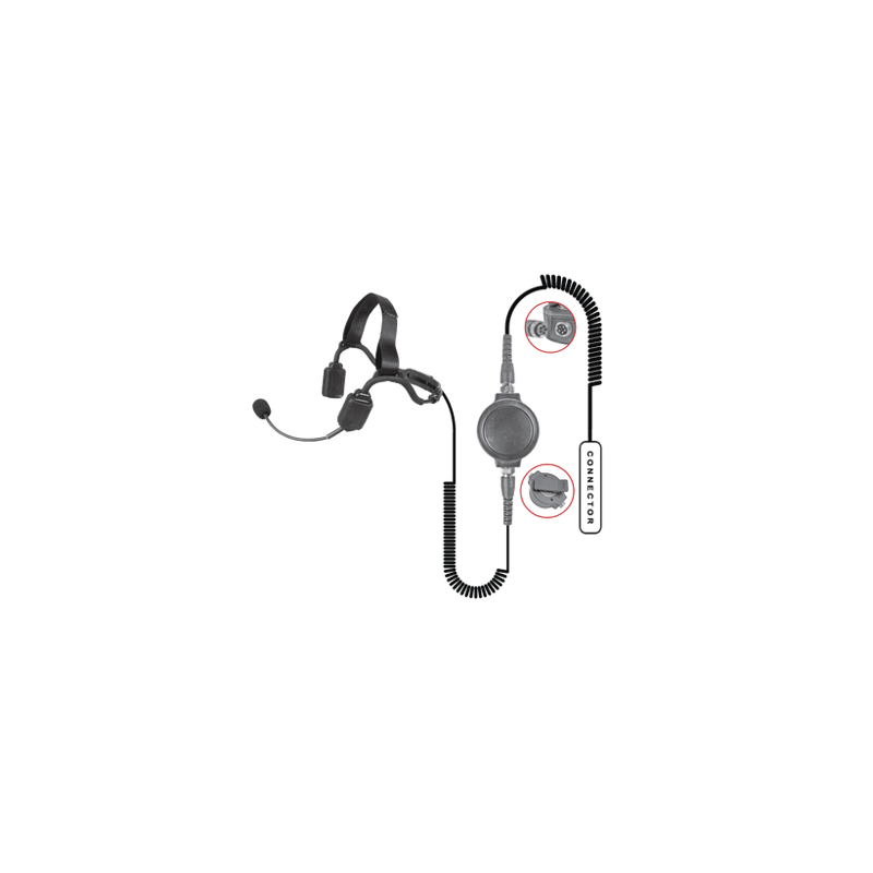 MICROFONO DE SOLAPA CON TUBO ACUSTICO P/ HYT TC-500/ 518/ 600/ 610/  7